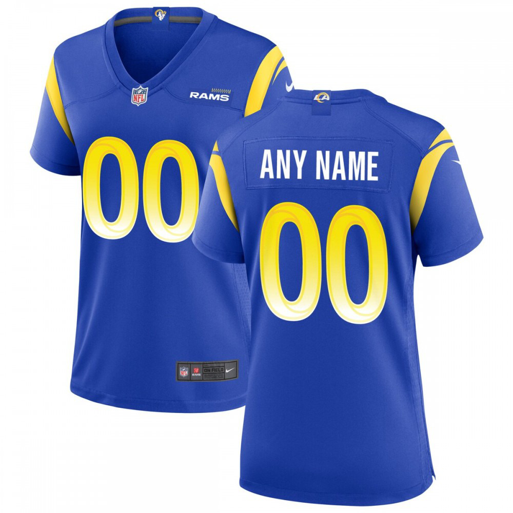 Nike Los Angeles Rams Women's Custom Game Jersey - Royal-GridironStore